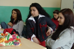 Teenagers at drug awareness program in high school No. 35, Sofia. Bulgaria.